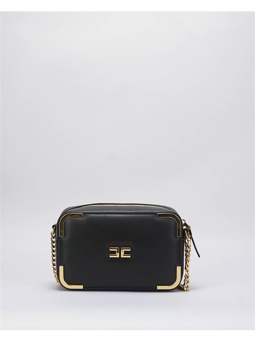 Shoulder bag in leather-effect material with metal corners Elisabetta Franchi ELISABETTA FRANCHI | Bag | BS72A47E2110